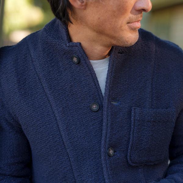 Grayers Rope Weave Artisanal Jacket - Navy