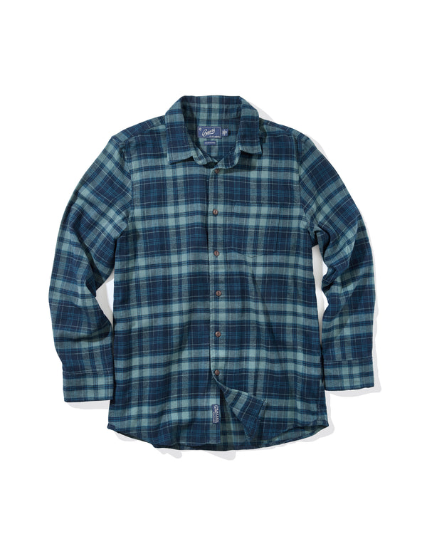 grayers Shady Grove Stretch Flannel - Green Pine