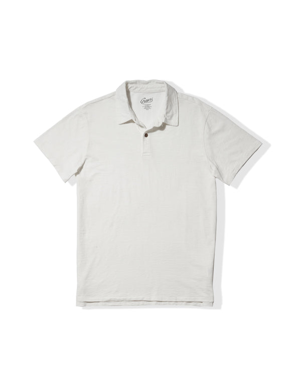 grayers Sunwashed 2 Button Polo - White
