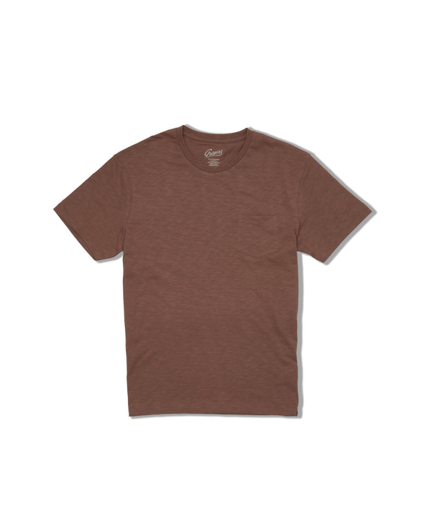 grayers Sunwashed Pocket Tee - Marron