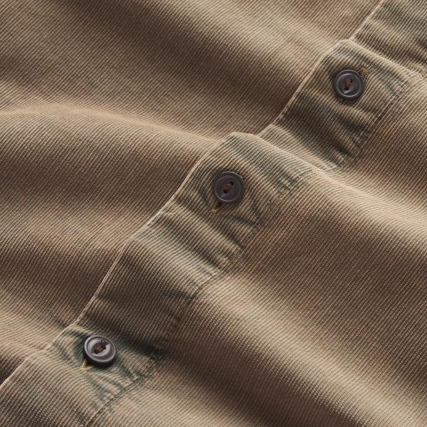 Grayers Jeremiah Vintage Garment Dyed Cord Shirt - Mushroom