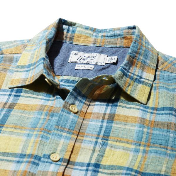 Grayers Madras Power Loom Twill Short Sleeve Shirt - Multi Color