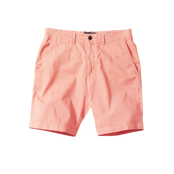 grayers Precision Stretch Chino Shorts 8" - Coral Haze