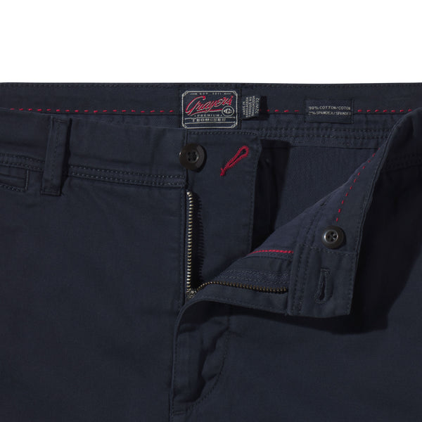 Grayers Precision Stretch Classic Fit Chino - Graphite Blue