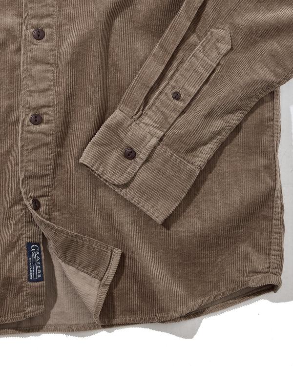 Grayers Saratoga Featherweight Corduroy Shirt - Mocha