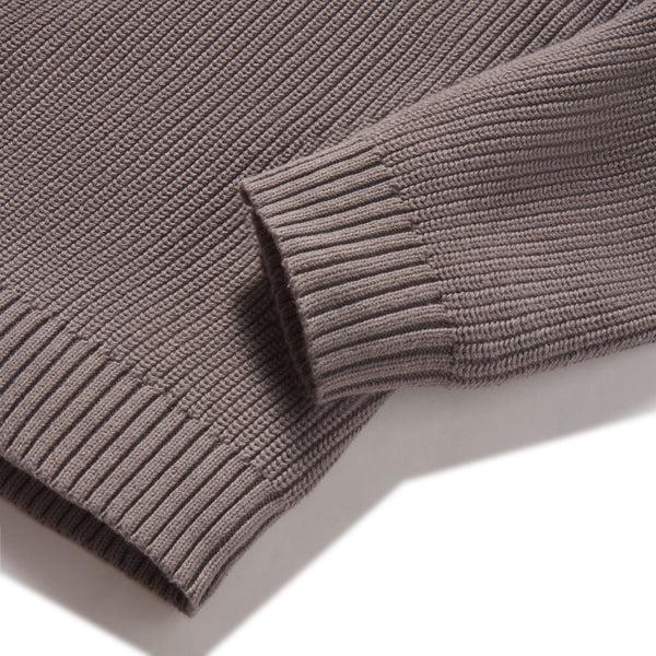 Grayers Shaker Stitch Cotton Crewneck Sweater - Frost Gray