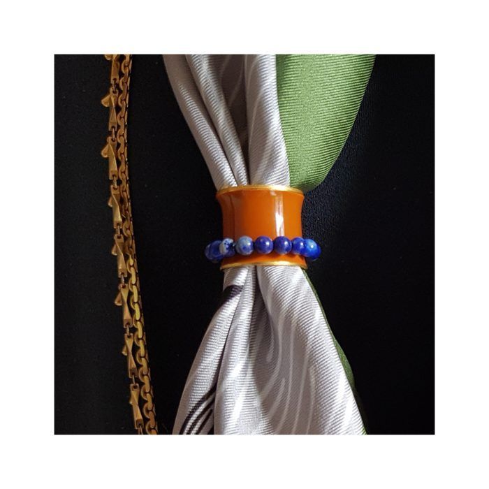 Grecian Chick Camel Enamel With Lapis