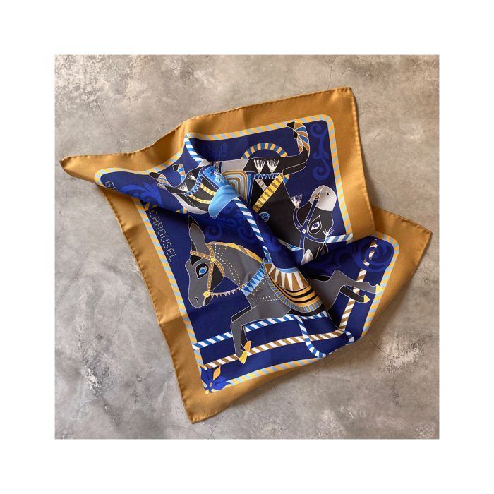 grecian chick pocket square | grecian carousel