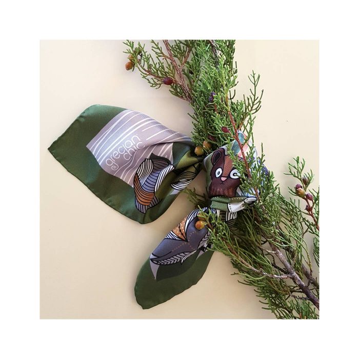 Grecian Chick Pocket Square | Grecian Forest