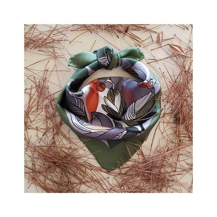 grecian chick pocket square | grecian forest