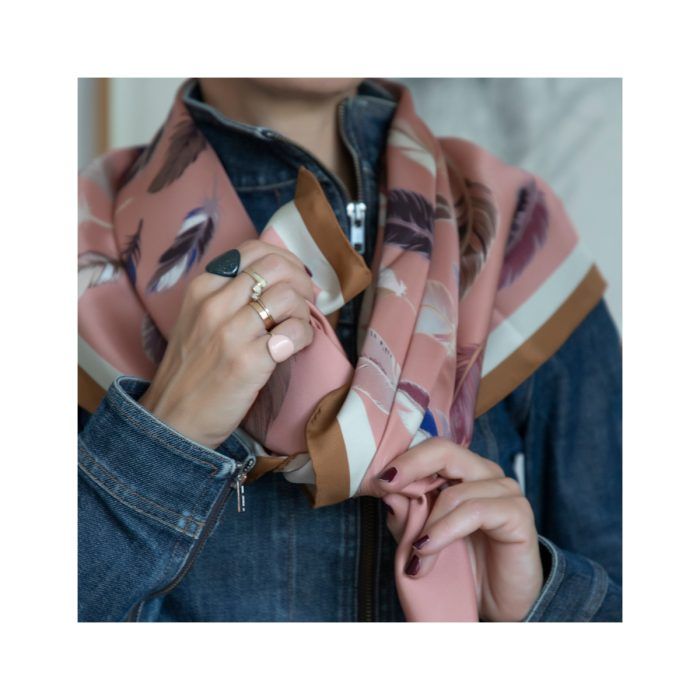 Grecian Chick Scarf | Feathers