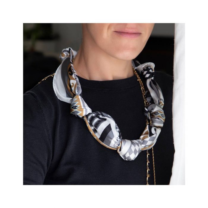 Grecian Chick Scarf | Geometric Art