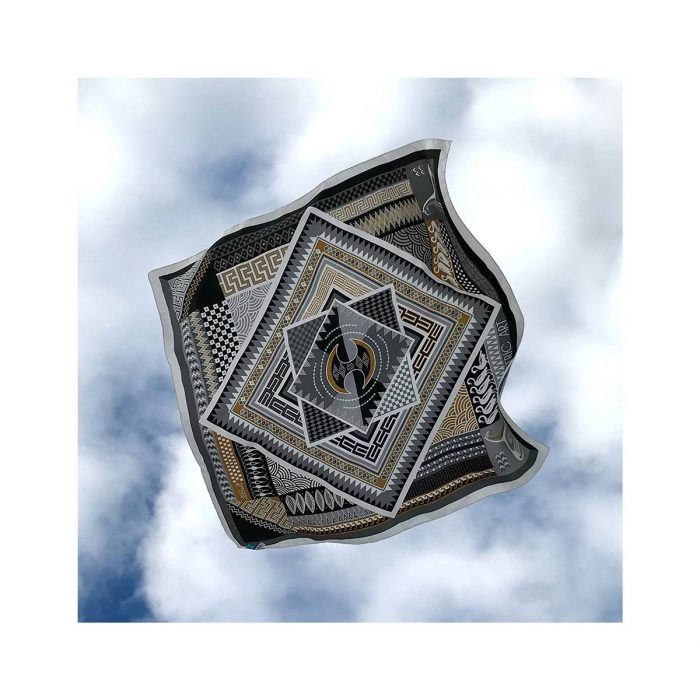 grecian chick scarf | geometric art