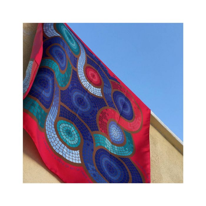 Grecian Chick Scarf | Mosaic Art – Fuschia