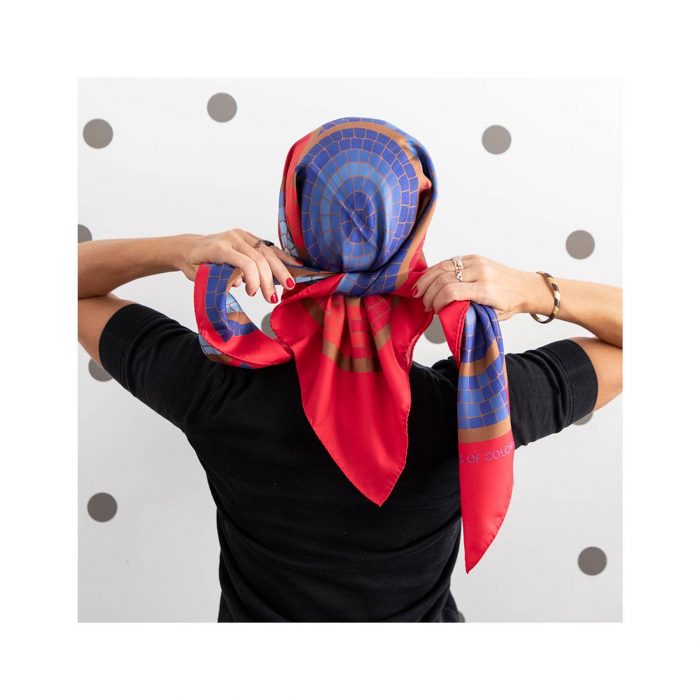 Grecian Chick Scarf | Mosaic Art – Fuschia