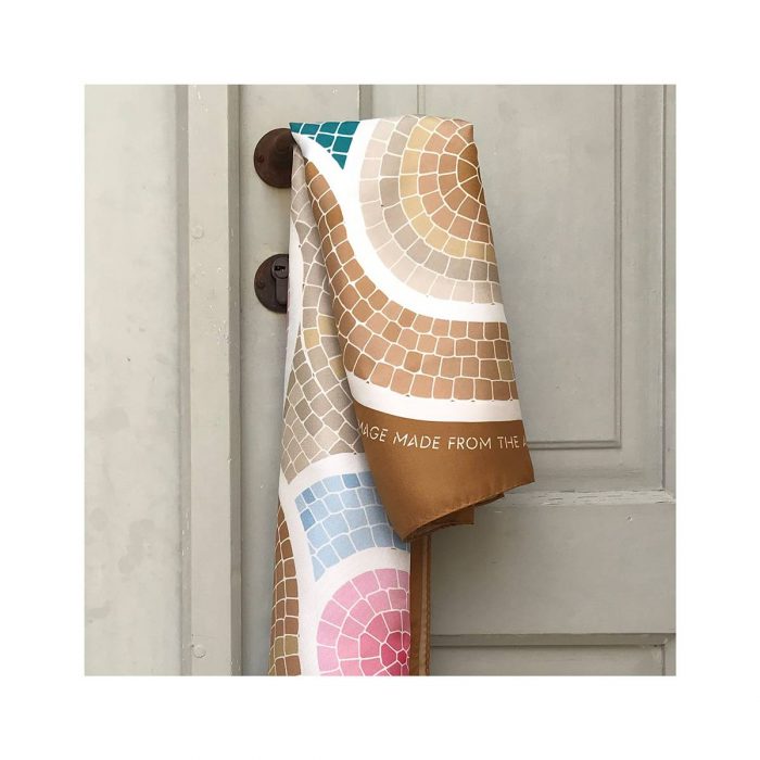 Grecian Chick Scarf | Mosaic Art -gold