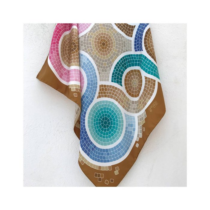 Grecian Chick Scarf | Mosaic Art -gold