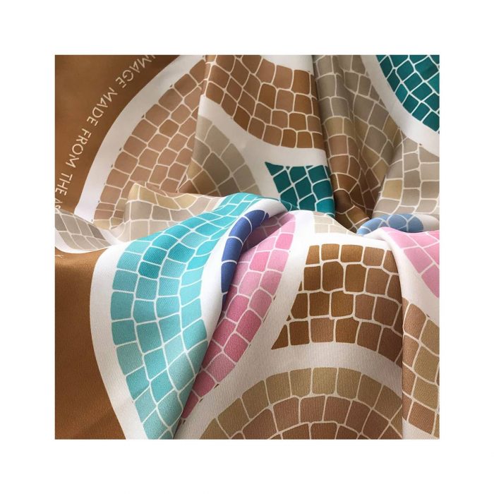 Grecian Chick Scarf | Mosaic Art -gold