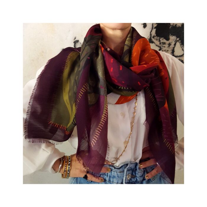 Grecian Chick Wool Scarf | Hide & Seek
