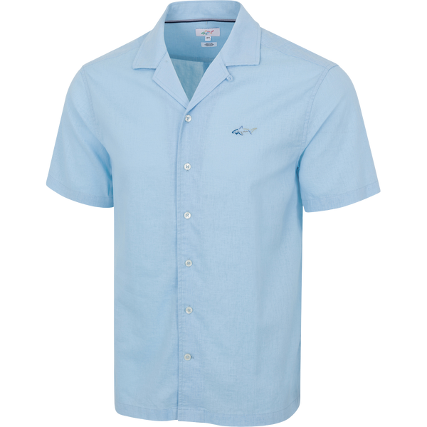 Greg Norman Driftmark Linen Short-Sleeve Button-Down