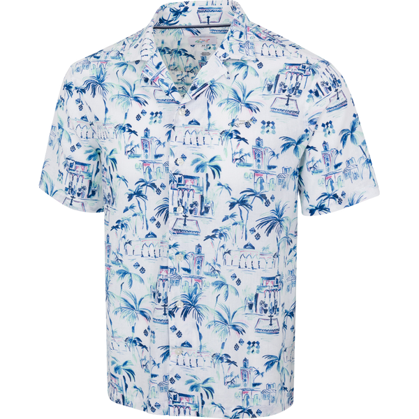 Greg Norman Greecian Linen Short-Sleeve Button Down
