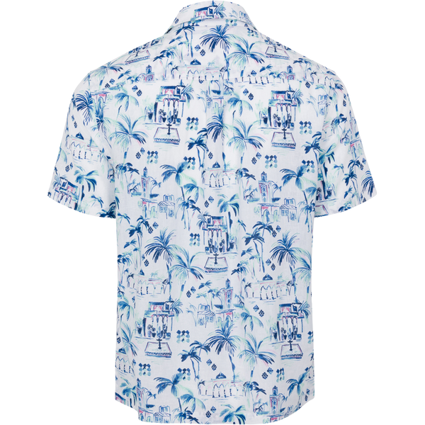 Greg Norman Greecian Linen Short-Sleeve Button Down