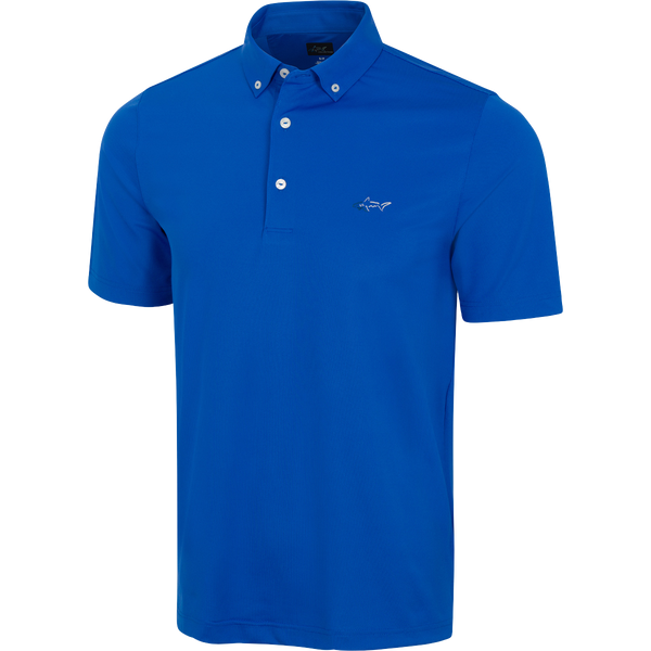 Greg Norman Button-Down Collar Freedom Pique Polo
