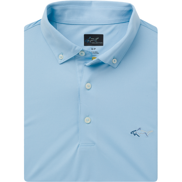 Greg Norman Button-Down Collar Freedom Pique Polo