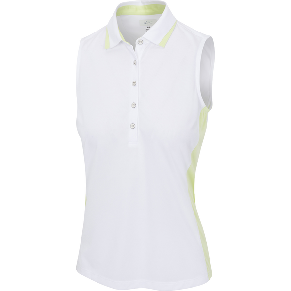 Greg Norman Color Blocked Sleeveless Polo