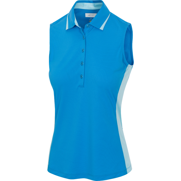 greg norman Color Blocked Sleeveless Polo