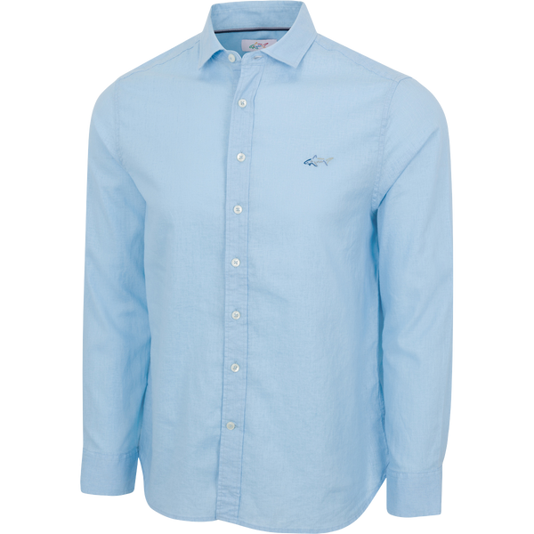 Greg Norman Driftmark Linen Button-Down Shirt