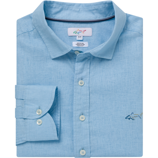 greg norman Driftmark Linen Button-Down Shirt