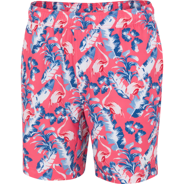 greg norman Flamingos Swim Trunk