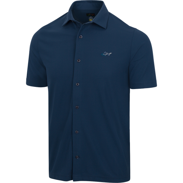greg norman Full Button Pique Polo