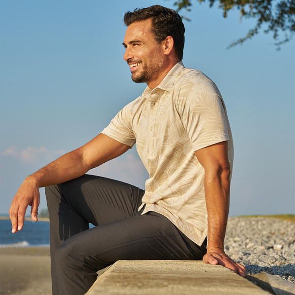 Greg Norman Hampton Knit Full Button Polo