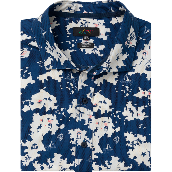 greg norman Island Life Short-Sleeve Button Down