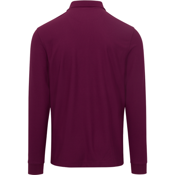 Greg Norman Long Sleeve Pique Shark Polo