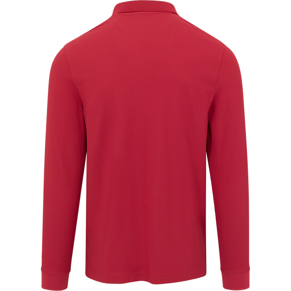 Greg Norman Long Sleeve Pocket Pique Shark Polo