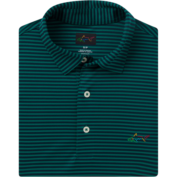 greg norman ML75 Classic Bar Stripe Shark Polo