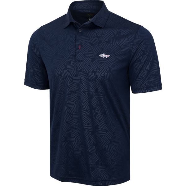 Greg Norman ML75 Embossed Patriot Polo