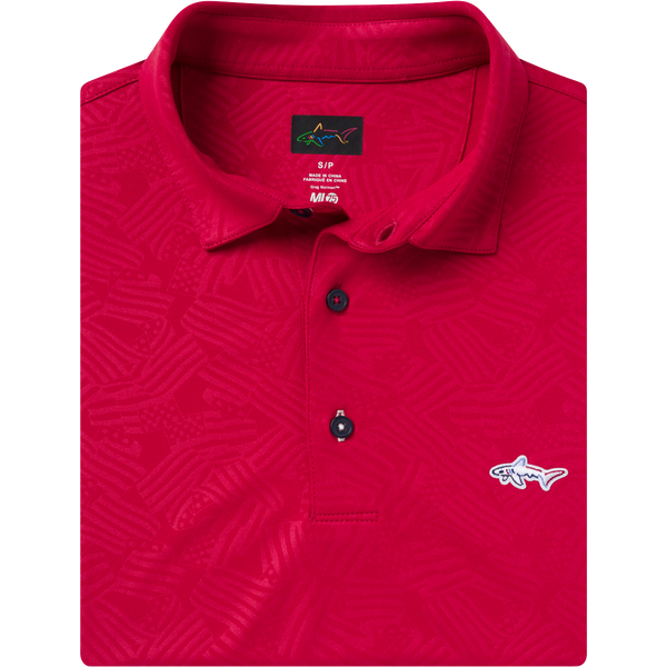 Greg Norman ML75 Embossed Patriot Polo