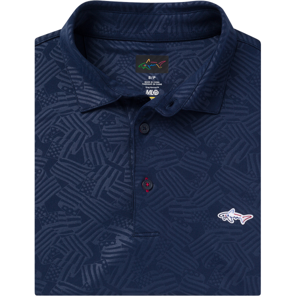 greg norman ML75 Embossed Patriot Polo