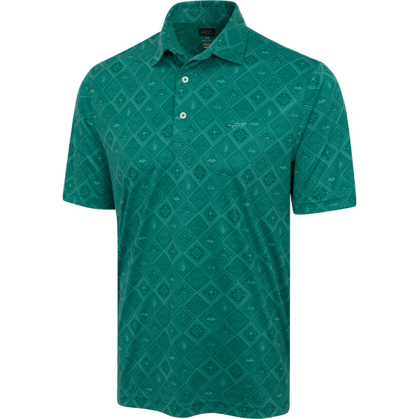Greg Norman ML75 Microlux Golf Tiles Polo
