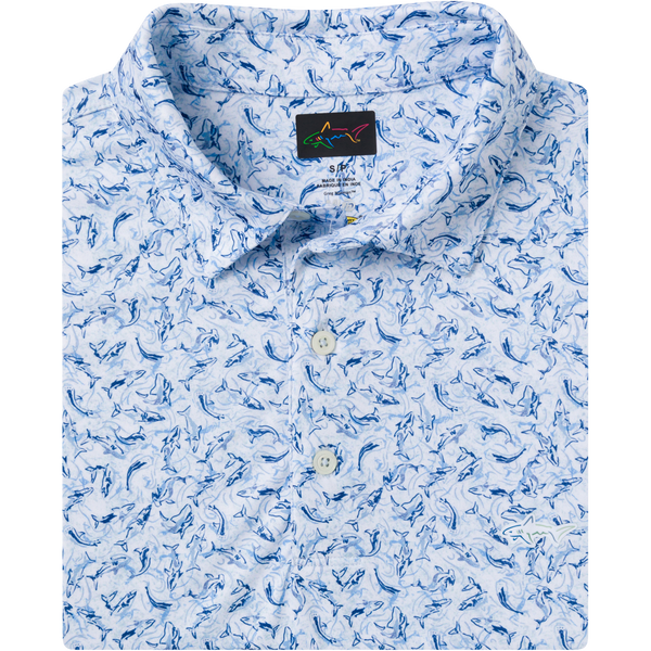 greg norman ML75 Shark Frenzy Polo