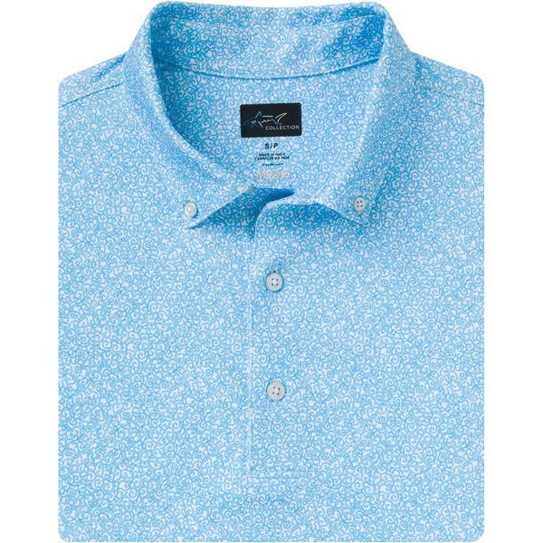 greg norman ML75 Sky Button-Down Collar Polo