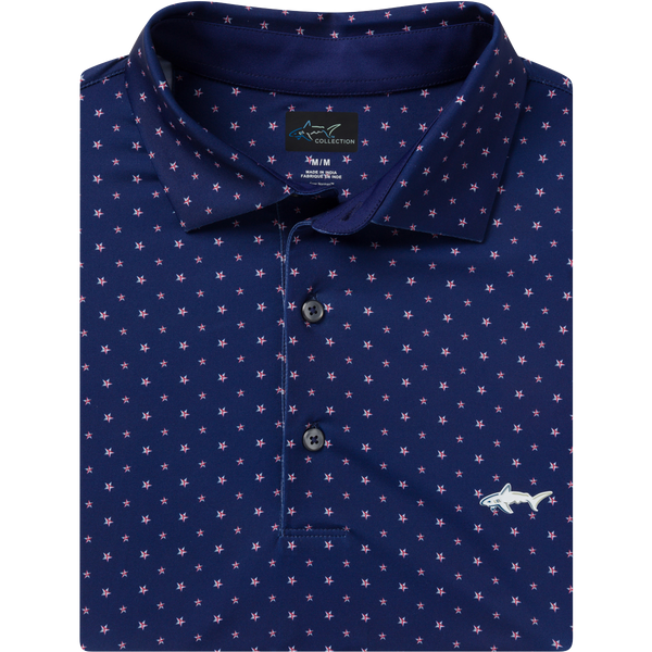 greg norman ML75 Stretch Jersey Starburst Polo