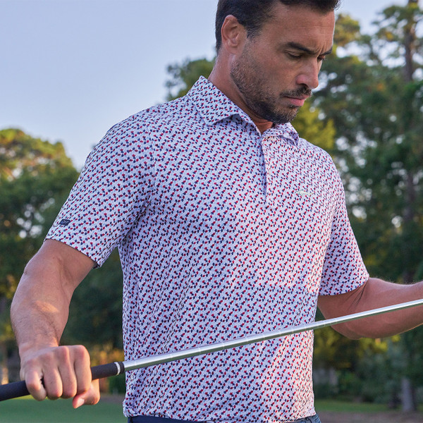 Greg Norman ML75 Stretch Mesh Champions Crown Polo