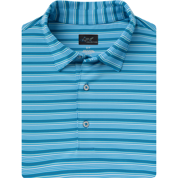 greg norman ML75 Stretch Panorama Stripe Polo