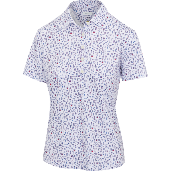 greg norman ML75 Women's Americana Drinks Polo