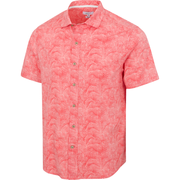 Greg Norman Palmeras Short-Sleeve Button Down